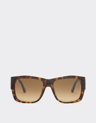 Ferrari Gafas de sol Ferrari de acetato color Havana con lentes polarizadas de color marrón degradado Tortuga F1264f