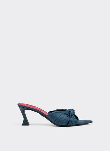 Leather sandal with knotted pattern Ferrari Leather sandal with knotted pattern Peacock 22727f