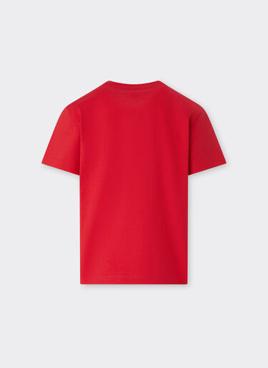 Cotton T-shirt with Ferrari logo Ferrari Cotton T-shirt with Ferrari logo Racing red 51062fK