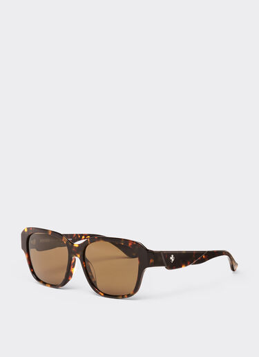 Ferrari Ferrari sunglasses in tortoiseshell yellow acetate with polarised brown lenses Yellow LA02Vf