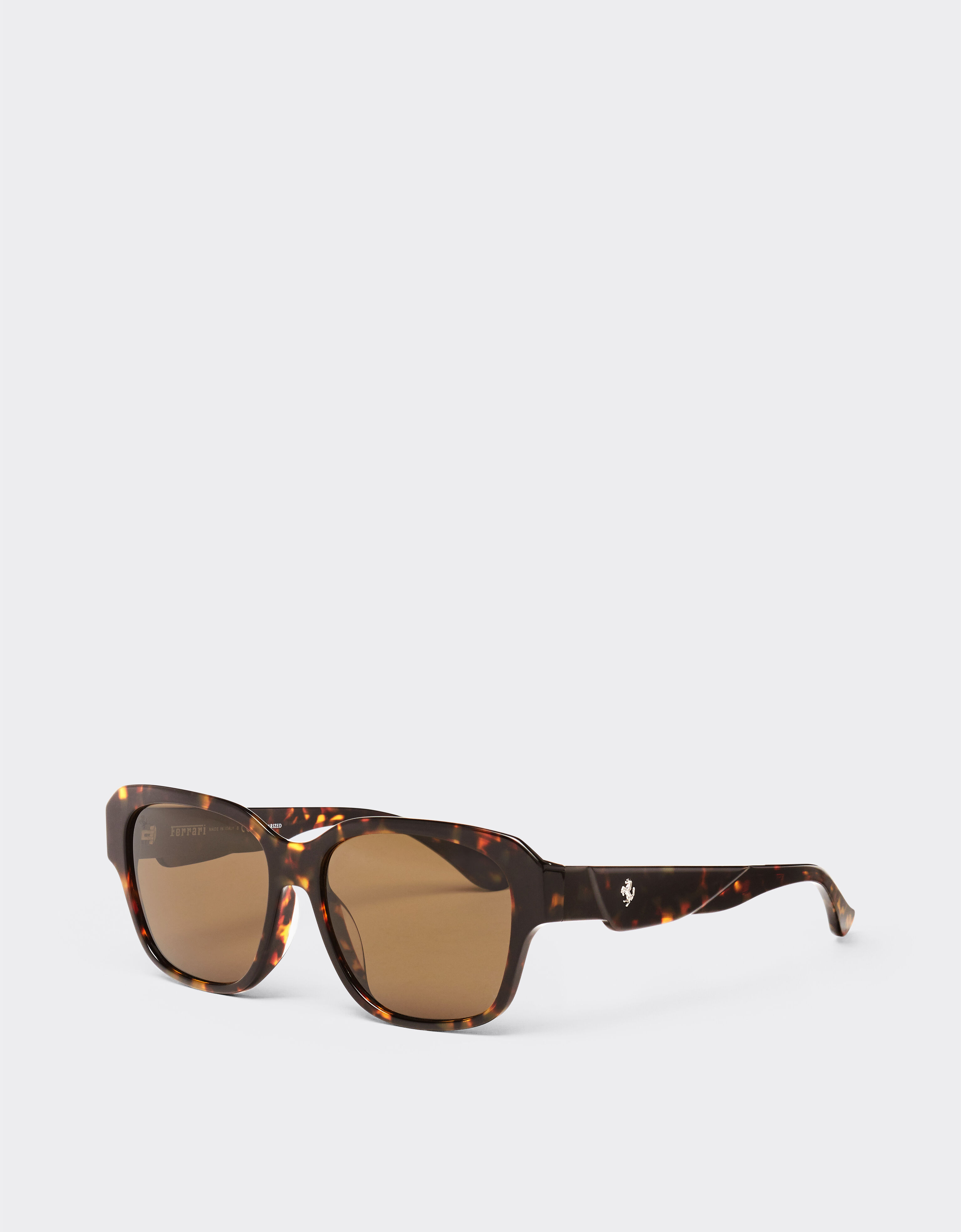 Ferrari Ferrari sunglasses in tortoiseshell yellow acetate with polarised brown lenses Yellow LA02Vf