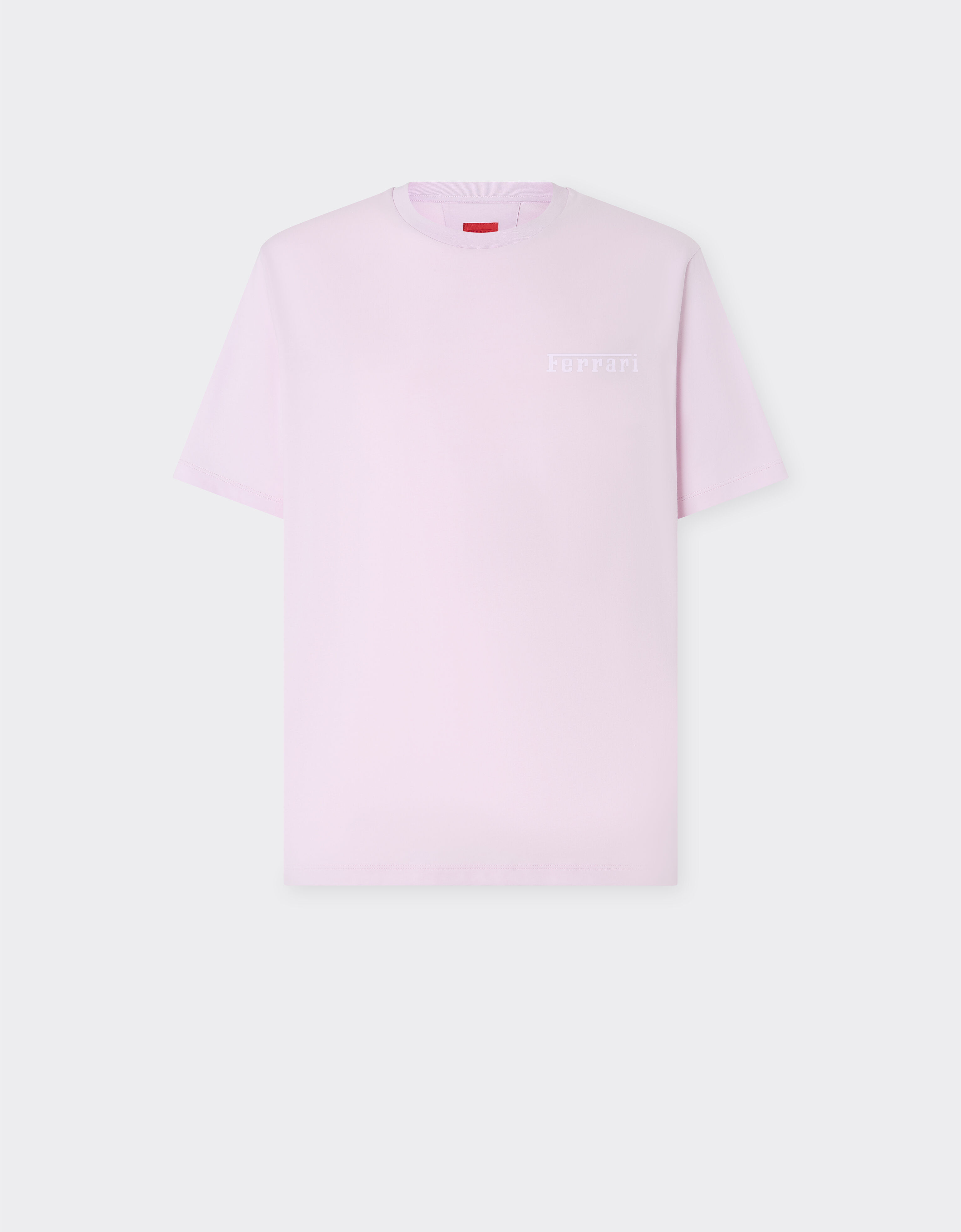 Ferrari Cotton T-shirt with Ferrari logo Wisteria 21163f