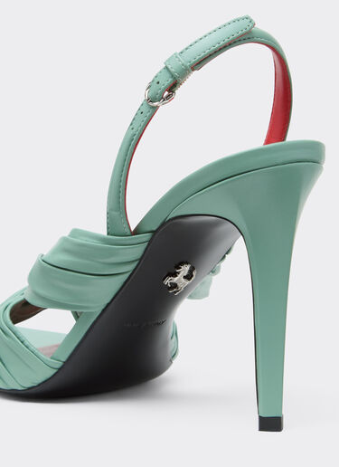 Leather slingback sandal Ferrari Leather slingback sandal Granite Green 50779f