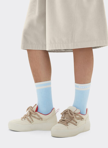 Calcetines con logo Ferrari en contraste Ferrari x Charles Leclerc Ferrari Calcetines con logo Ferrari en contraste Ferrari x Charles Leclerc Azul Acero 49189f