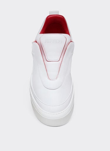 Nappa leather slip-on sneaker Ferrari Nappa leather slip-on sneaker Optical White 22744f