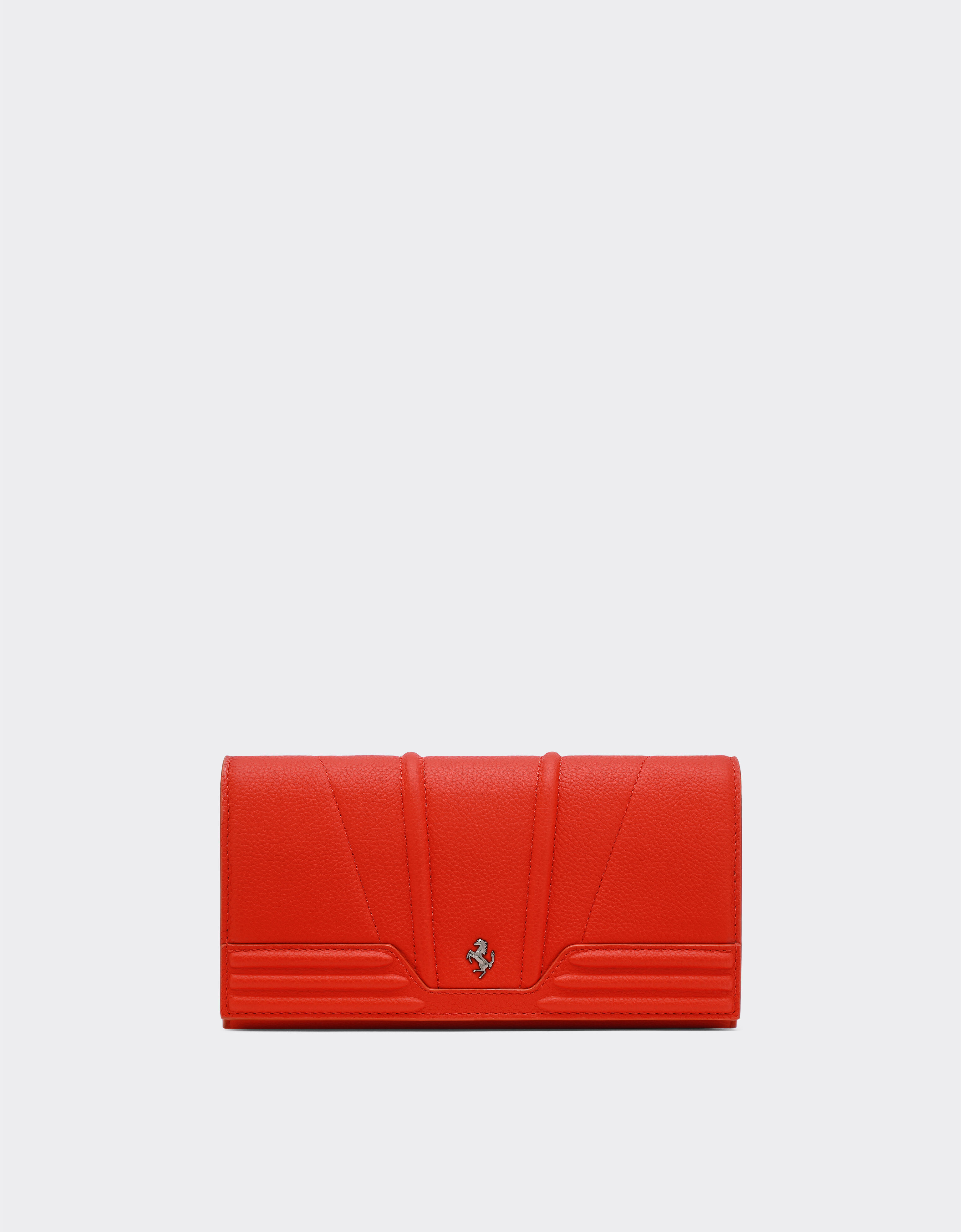 Ferrari Tri-fold wallet in textured leather Hide 20616f