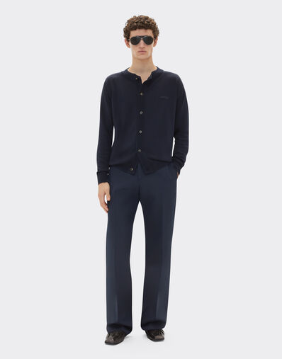 Ferrari Cotton and silk cardigan Navy 21995f