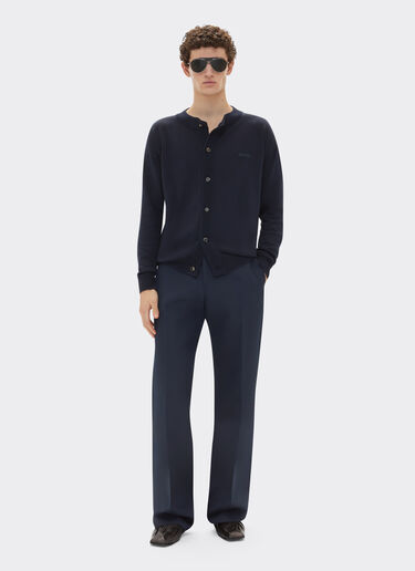 Ferrari Cotton and silk cardigan Navy 21995f