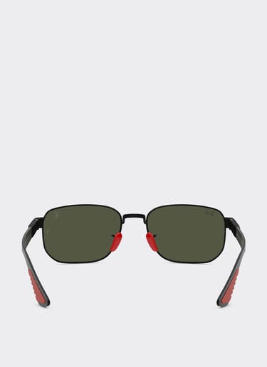 Ferrari Ray-Ban for Scuderia Ferrari RB8329M in matte black metal with green lenses Black Matt LA0JUf