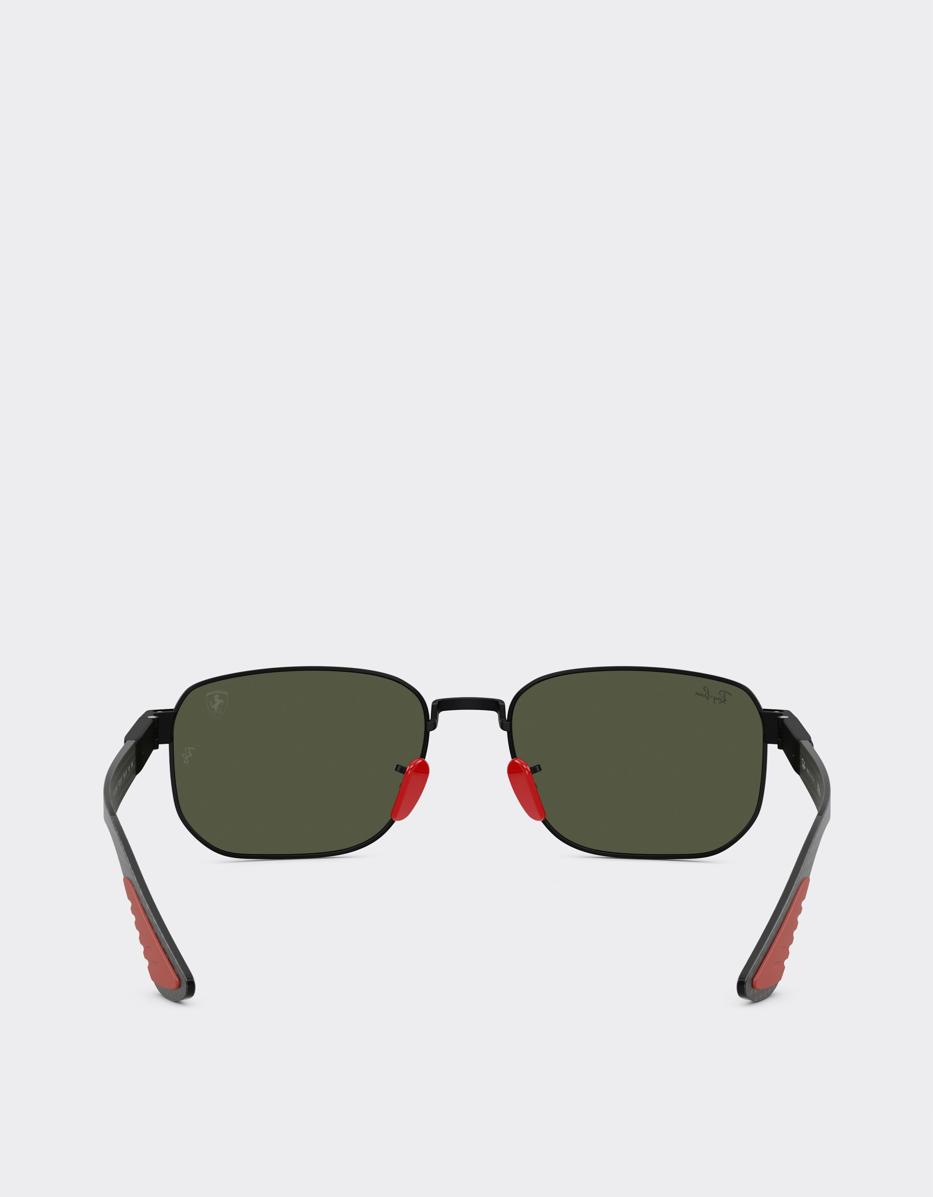 Ferrari Ray-Ban for Scuderia Ferrari RB8329M in matte black metal with green lenses Black Matt LA0JUf