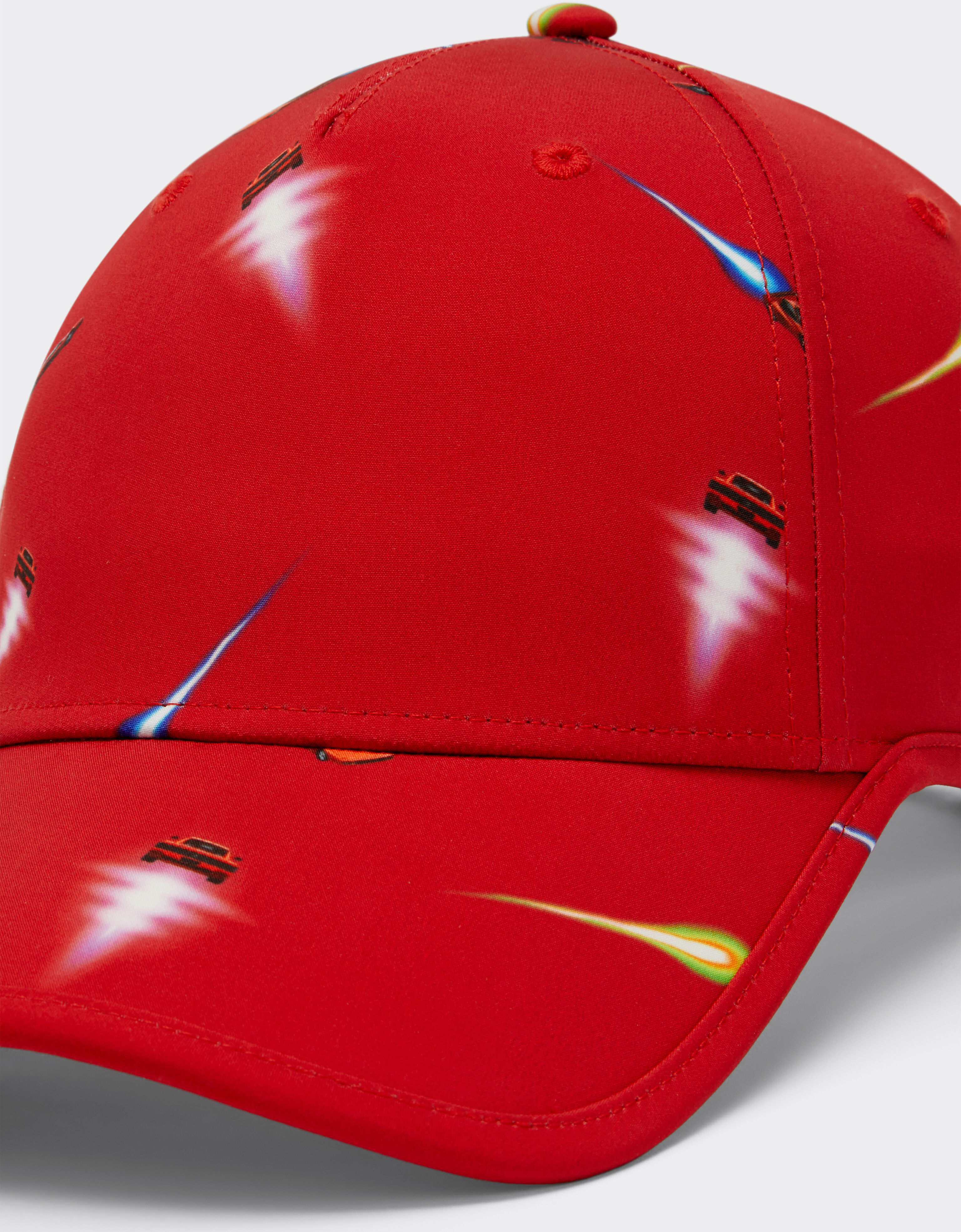 Ferrari Hat with Ferrari Cars print Rosso Corsa 20418fK