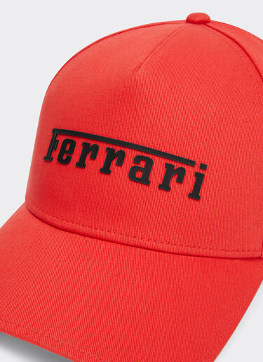 Gorra de algodón con logotipo Ferrari Ferrari Gorra de algodón con logotipo Ferrari Rojo carrera 20403f