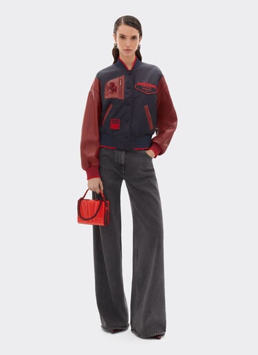 Ferrari Ferrari GT micro tote bag in leather Rosso Dino 51200f