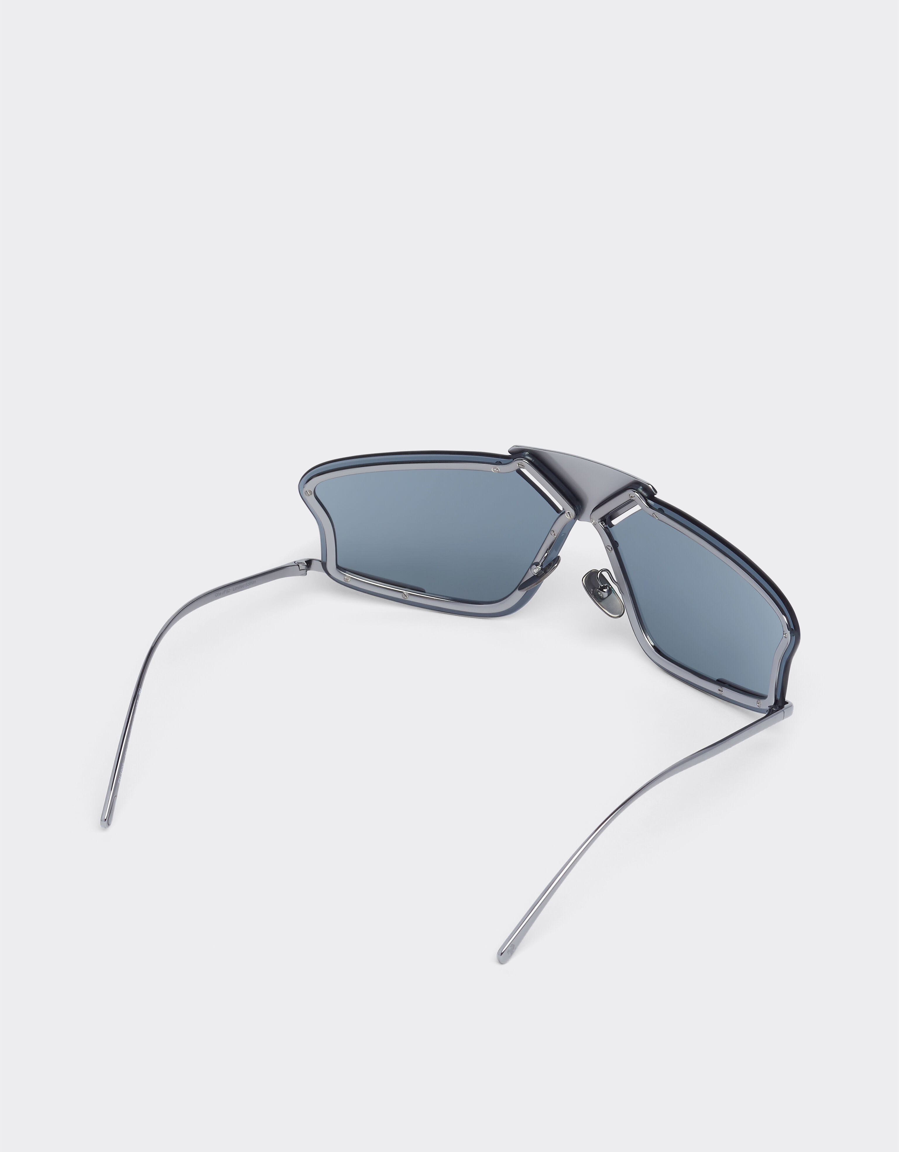 Ferrari Lunettes de soleil Ferrari avec verres miroir gris argenté Argent F1004f