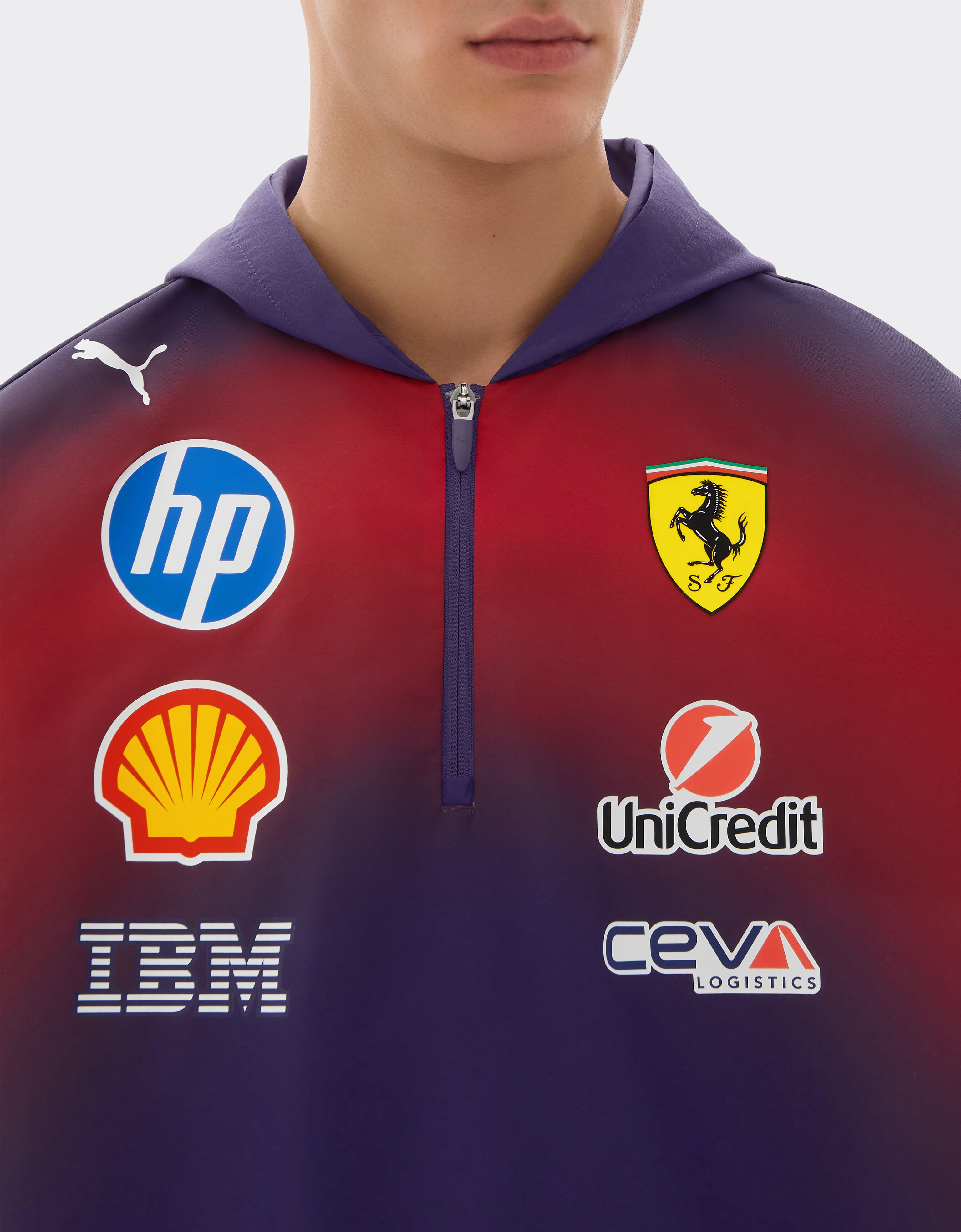 Ferrari Puma Replica Hoodie for Scuderia Ferrari HP China 2026 Viola LA0GPf