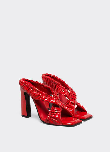 Ferrari High sandals in patent leather Rosso Dino 22025f