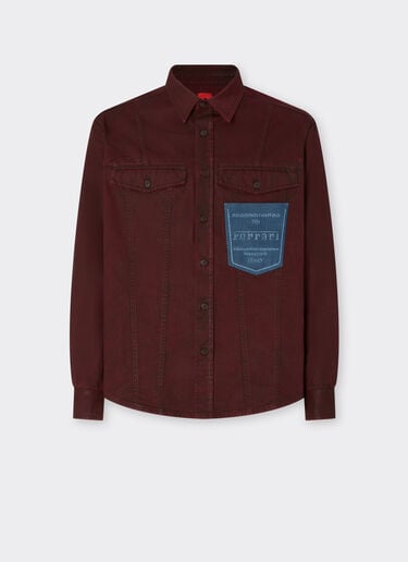 Reconditioned by Ferrari cotton overshirt jacket Ferrari Reconditioned by Ferrari cotton overshirt jacket Burgundy 49999f