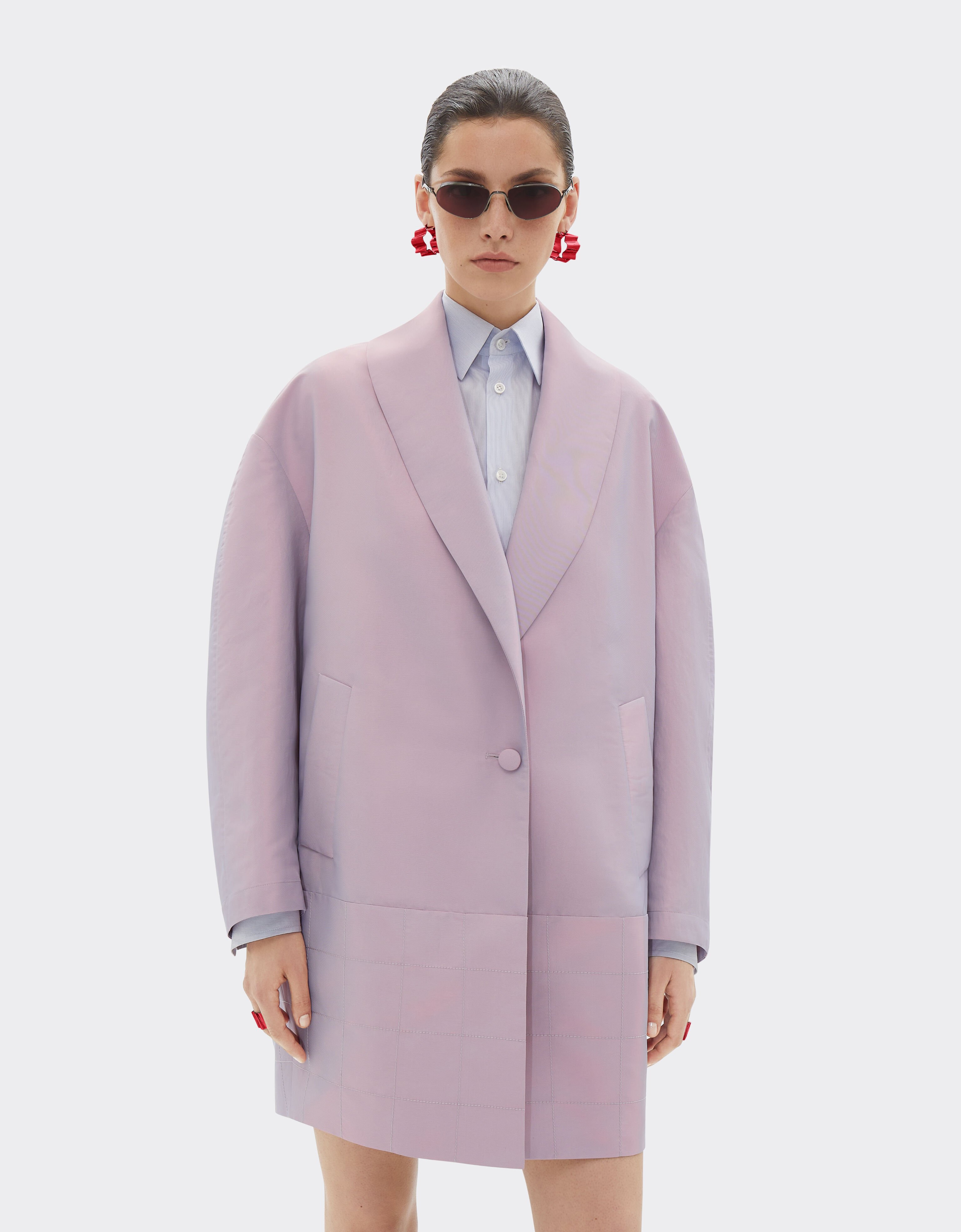 Ferrari Peacoat in iridescent nylon twill Wisteria 22438f