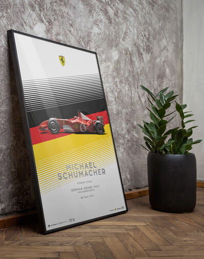 Ferrari Official Ferrari F2002 Michael Schumacher Hockenheim GP poster Multicolore LE0P0643EXT0001f