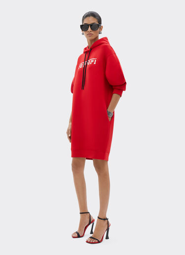 Ferrari Cotton sweatshirt dress with Ferrari logo Racing red 48734f