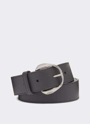 Ferrari Leather belt with Prancing Horse detail Black 20673f
