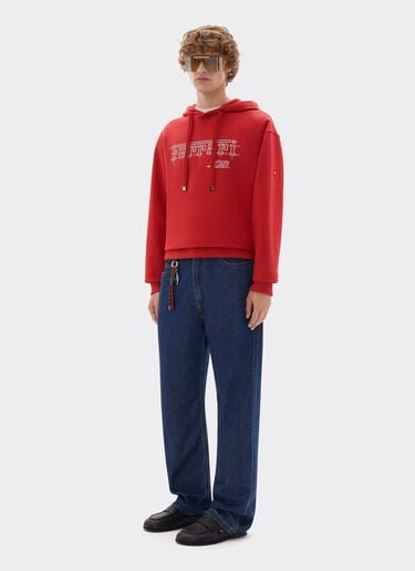 Ferrari-Sweatshirt aus Baumwolle für den GP von Monaco 2026 Ferrari Ferrari-Sweatshirt aus Baumwolle für den GP von Monaco 2026 Rosso Magma CJMSW0051JCO0057f