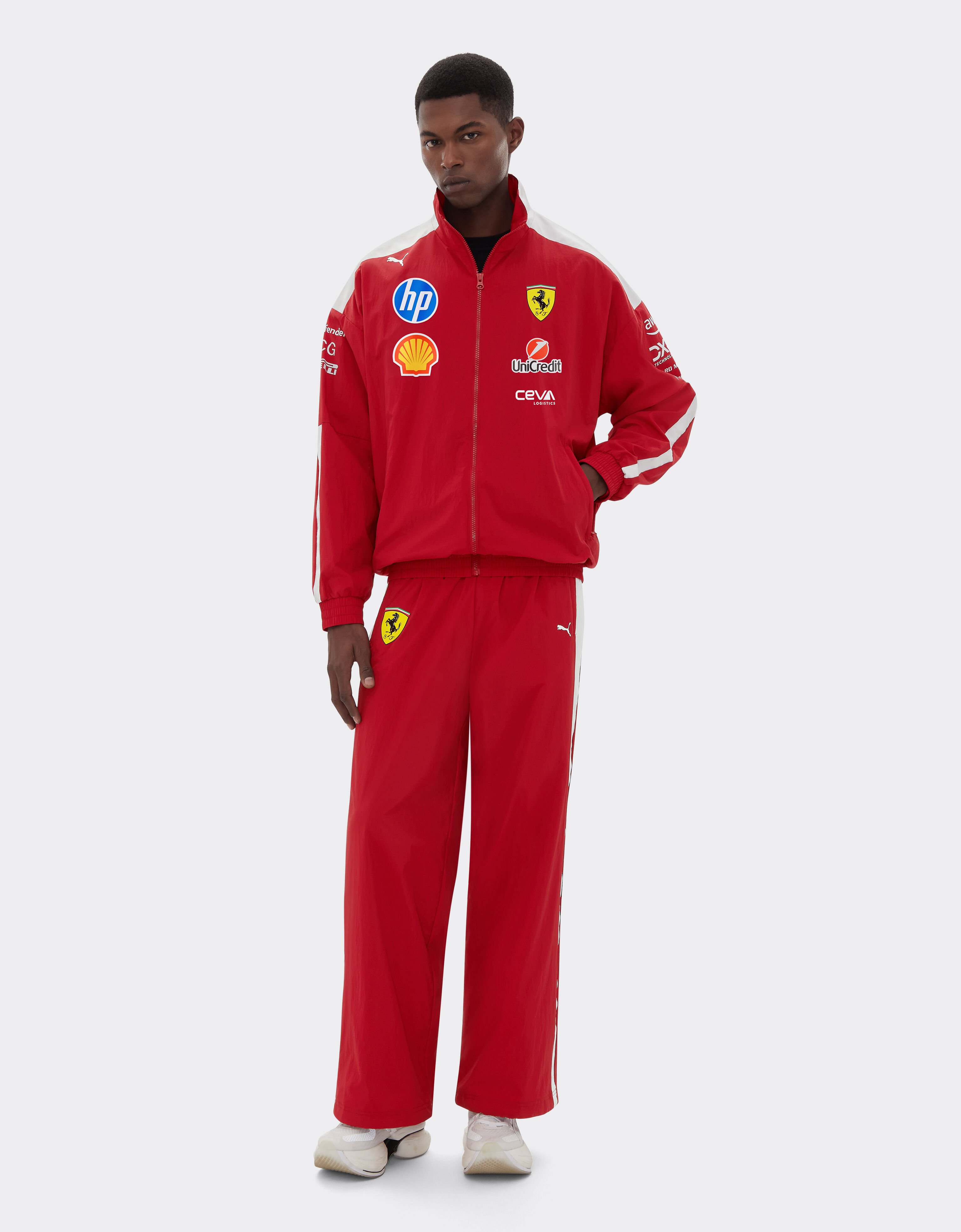 Ferrari Puma for Scuderia Ferrari HP 2025 T7 drivers jacket Red LA041f