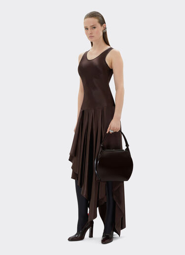 Ferrari La Ferrari Dino Hobo Bag Dark Brown 21684f
