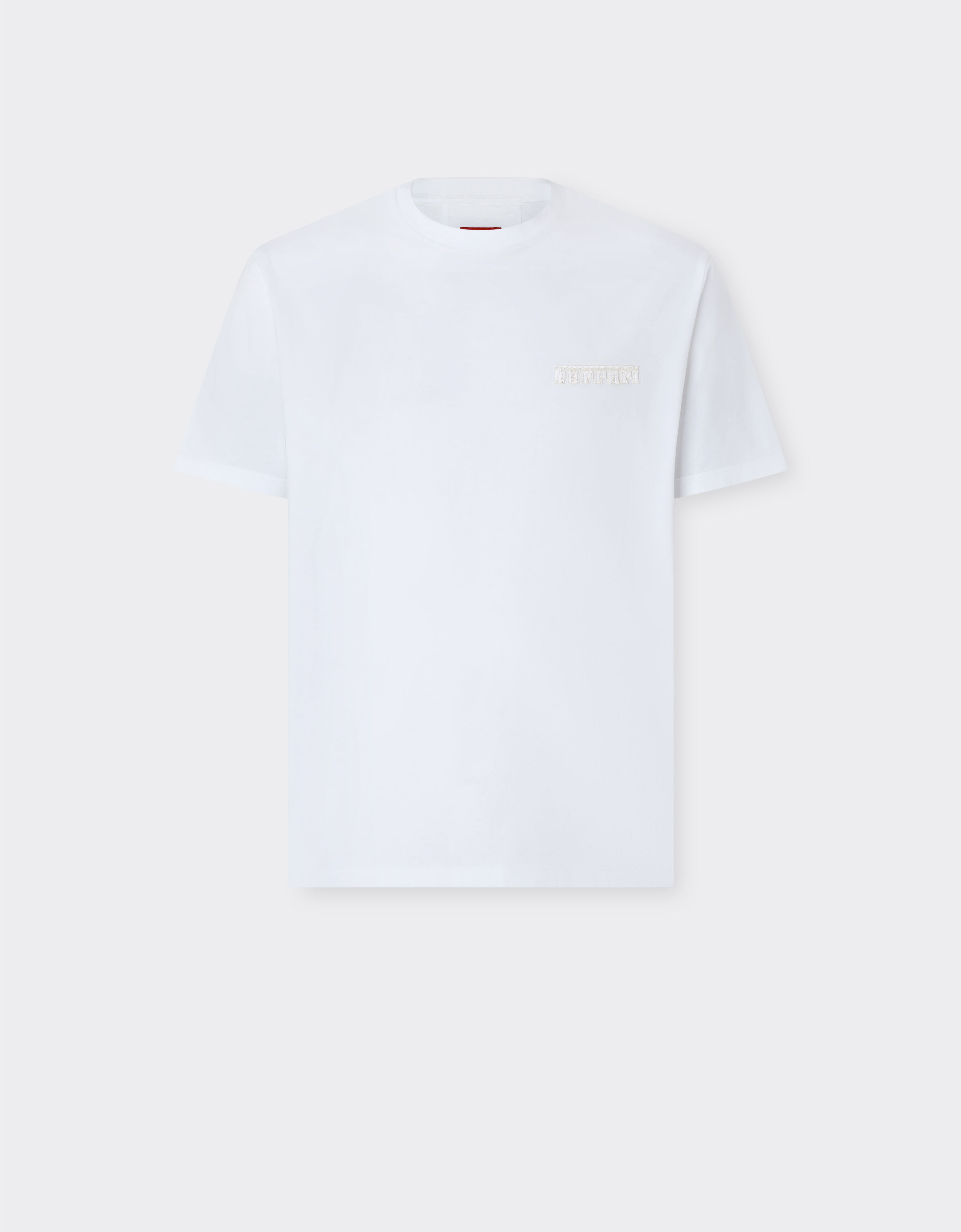 Ferrari Cotton T-shirt with Ferrari logo Optical White 50847f