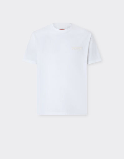 Ferrari Cotton T-shirt with Ferrari logo Optical White 50847f