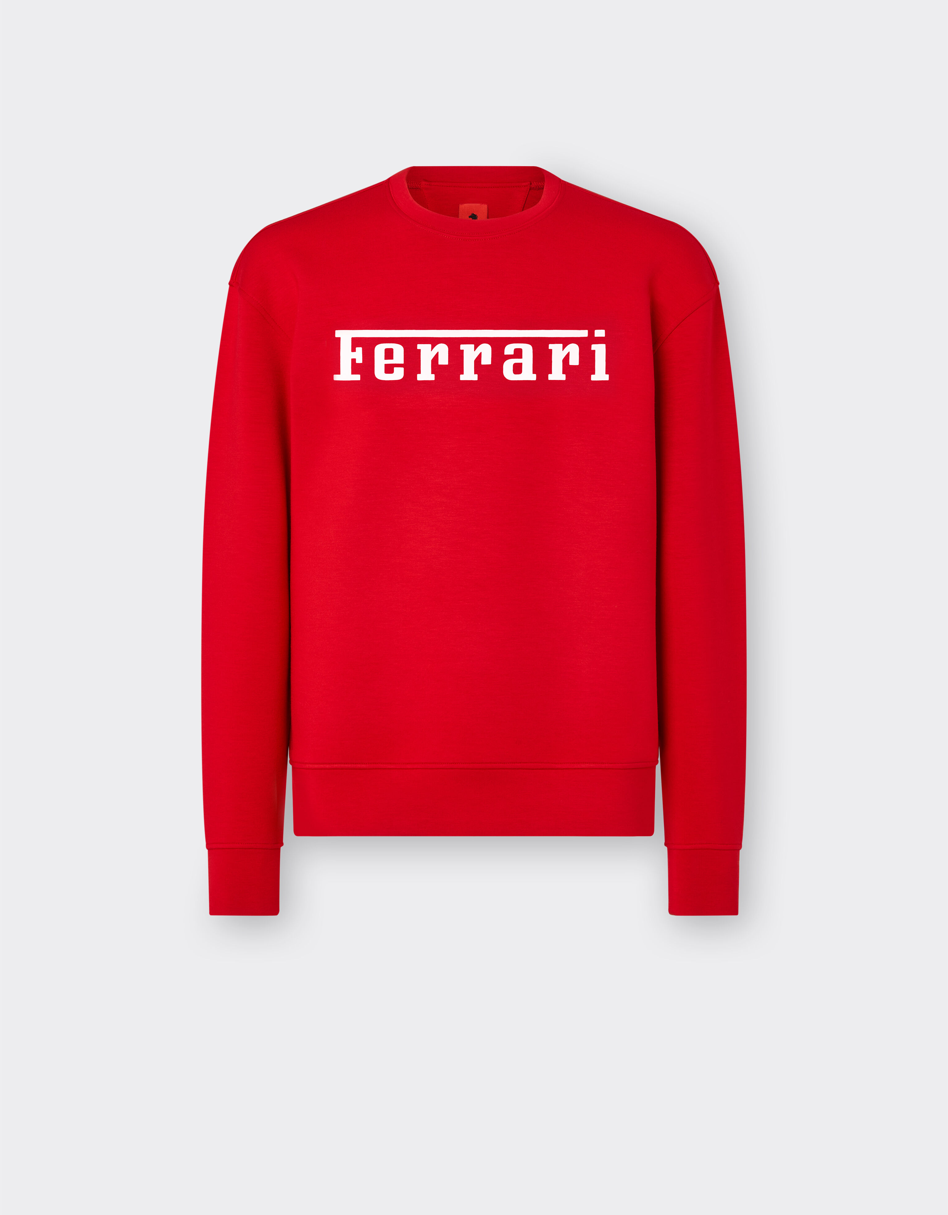 ${brand} Felpa con stampa logo Ferrari ${colorDescription} ${masterID}