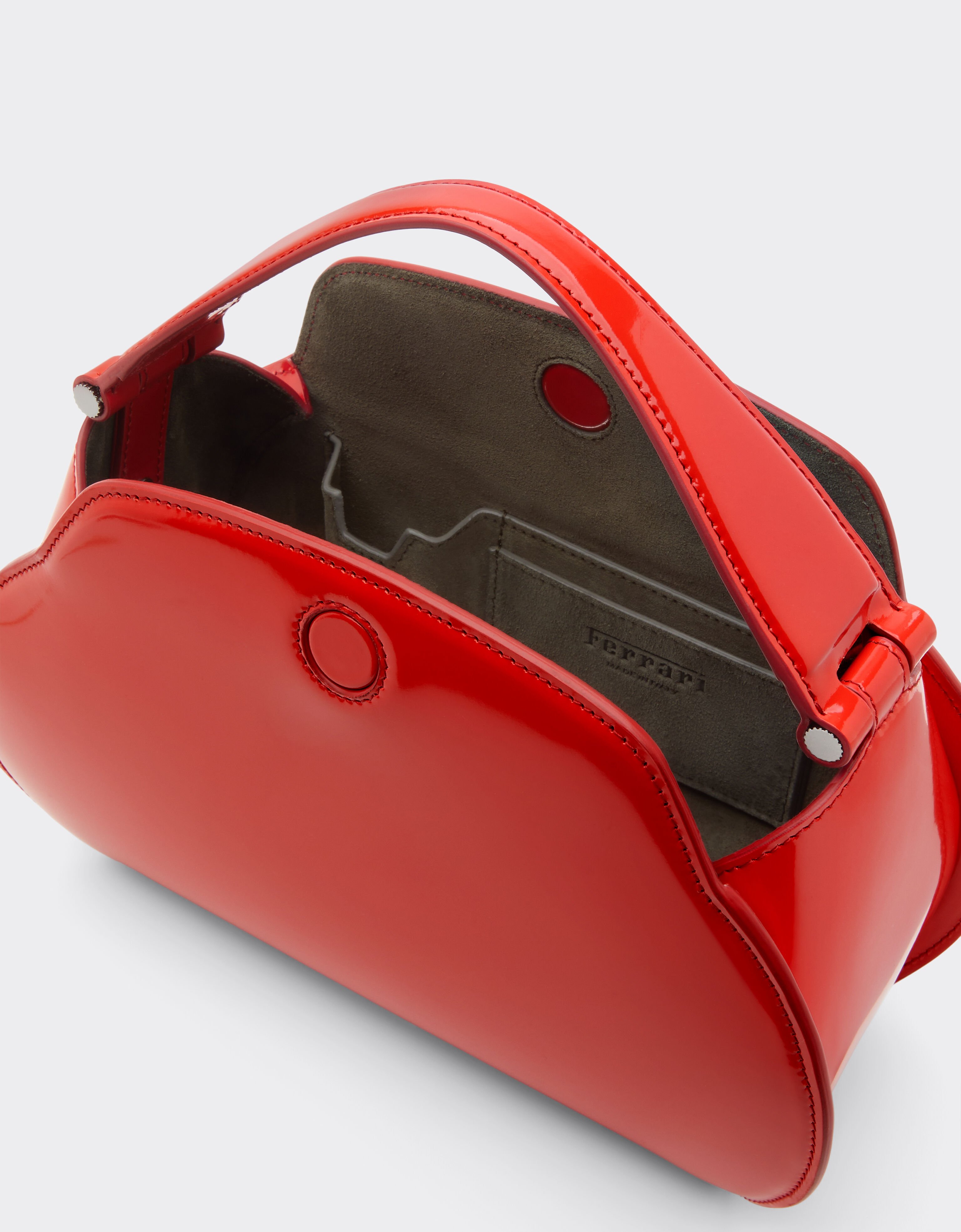 La Ferrari Dino Top Handle Bag Ferrari La Ferrari Dino Top Handle Bag Rosso Dino 51053f