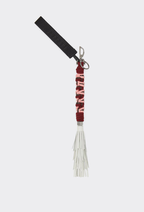 Ferrari Scoubidou keyring with cords and leather tassel Rust 47156f