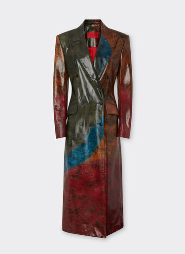 Ferrari Misted leather coat Camel 49831f