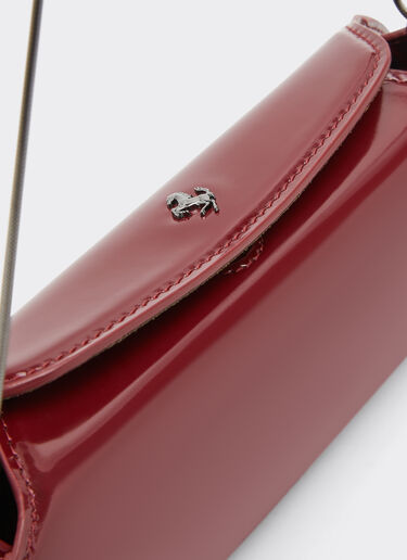 Ferrari Ferrari Dino leather wallet with shoulder strap Cherry 49275f