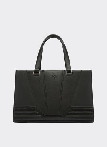 Ferrari Boston bag in textured leather Black 20328f
