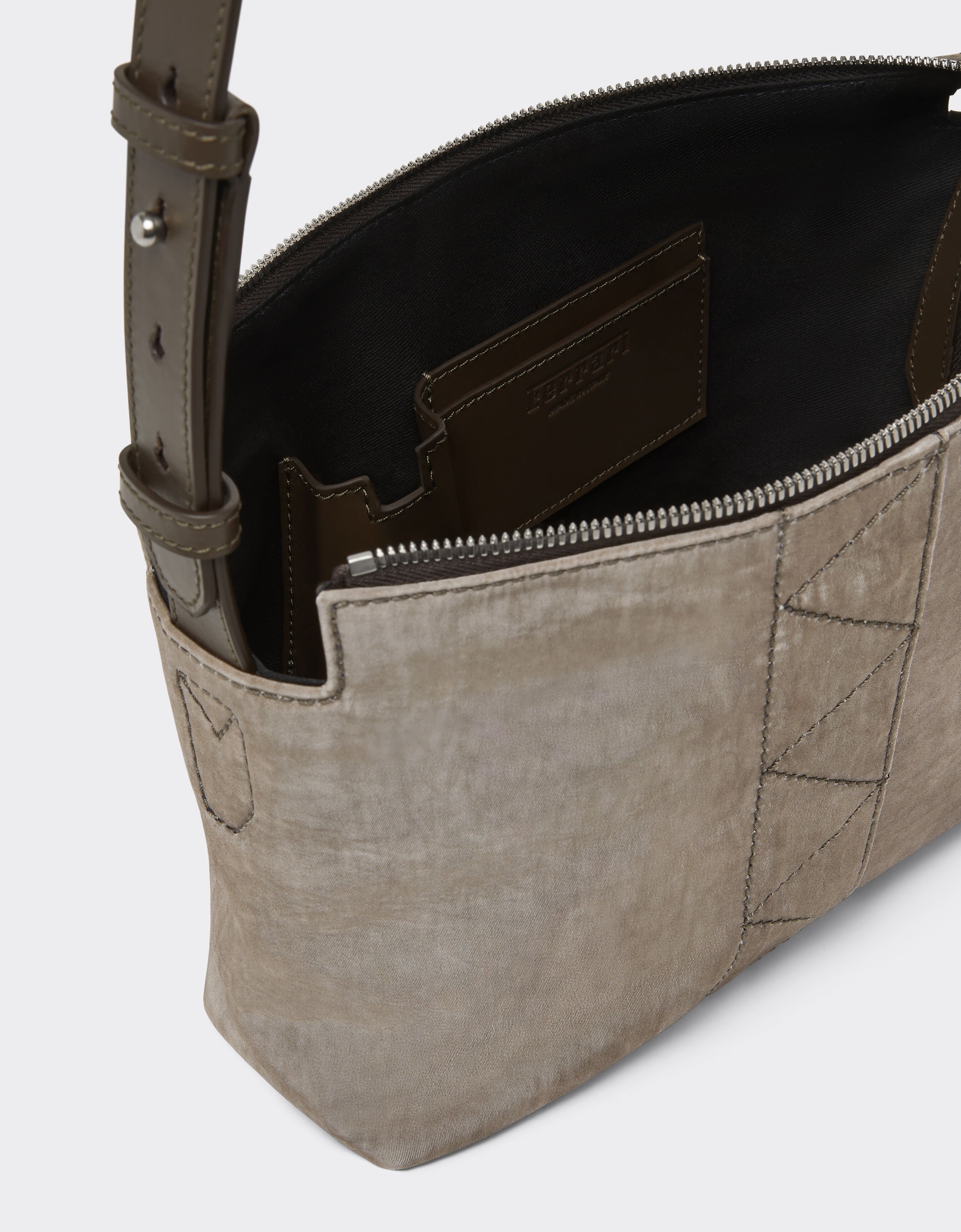 Ferrari Borsa crossbody in nylon Khaki Green 50167f