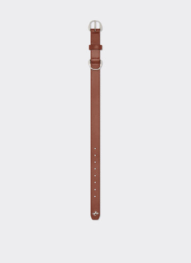 Ferrari Collier en cuir Ferrari x Charles Leclerc Marron 49287f