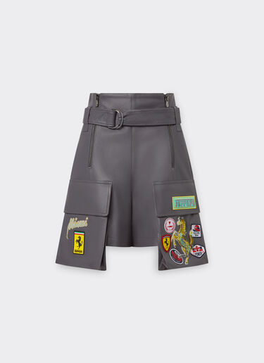 Ferrari Shorts in nappa Miami Collection Dark Grey 21240f
