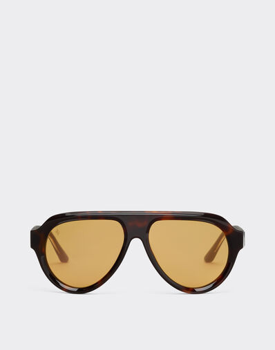 Ferrari Ferrari acetate brown tortoiseshell sunglasses with brown gold mirrored lenses Tortoiseshell LA0EWf
