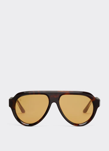 Ferrari Ferrari acetate brown tortoiseshell sunglasses with brown gold mirrored lenses Tortoiseshell LA0EWf