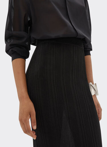 Ferrari Viscose and lurex pencil skirt Black 21665f