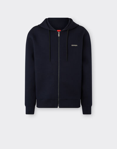 Ferrari Hooded sweatshirt in scuba Navy 21996f