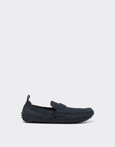 Ferrari Driver loafers in nubuck leather Ecru 22034f