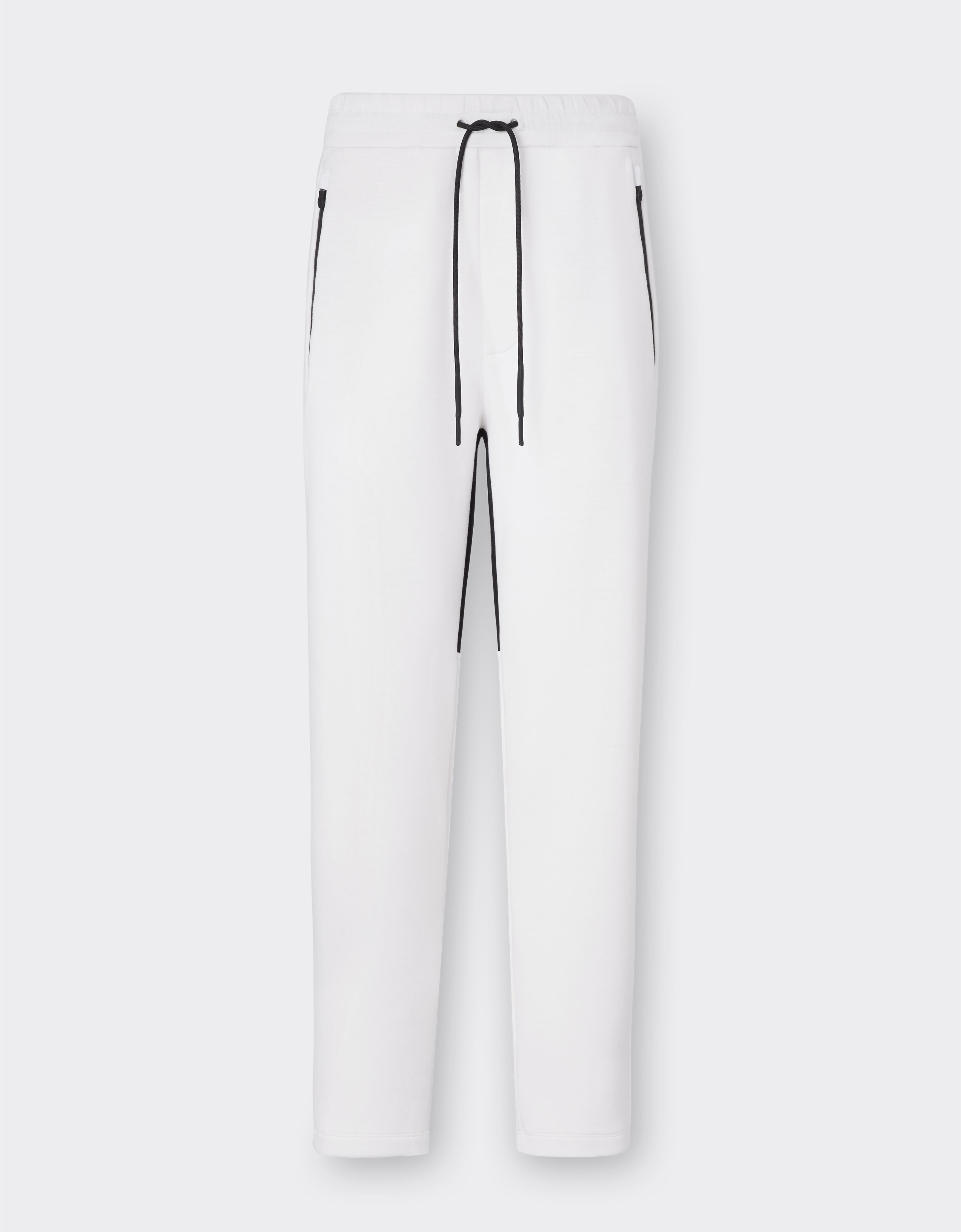 Ferrari Pantalon de jogging bicolore effet scuba Blanc optique 20139f