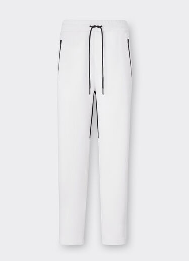 Ferrari Pantalon de jogging bicolore effet scuba Blanc optique 20139f