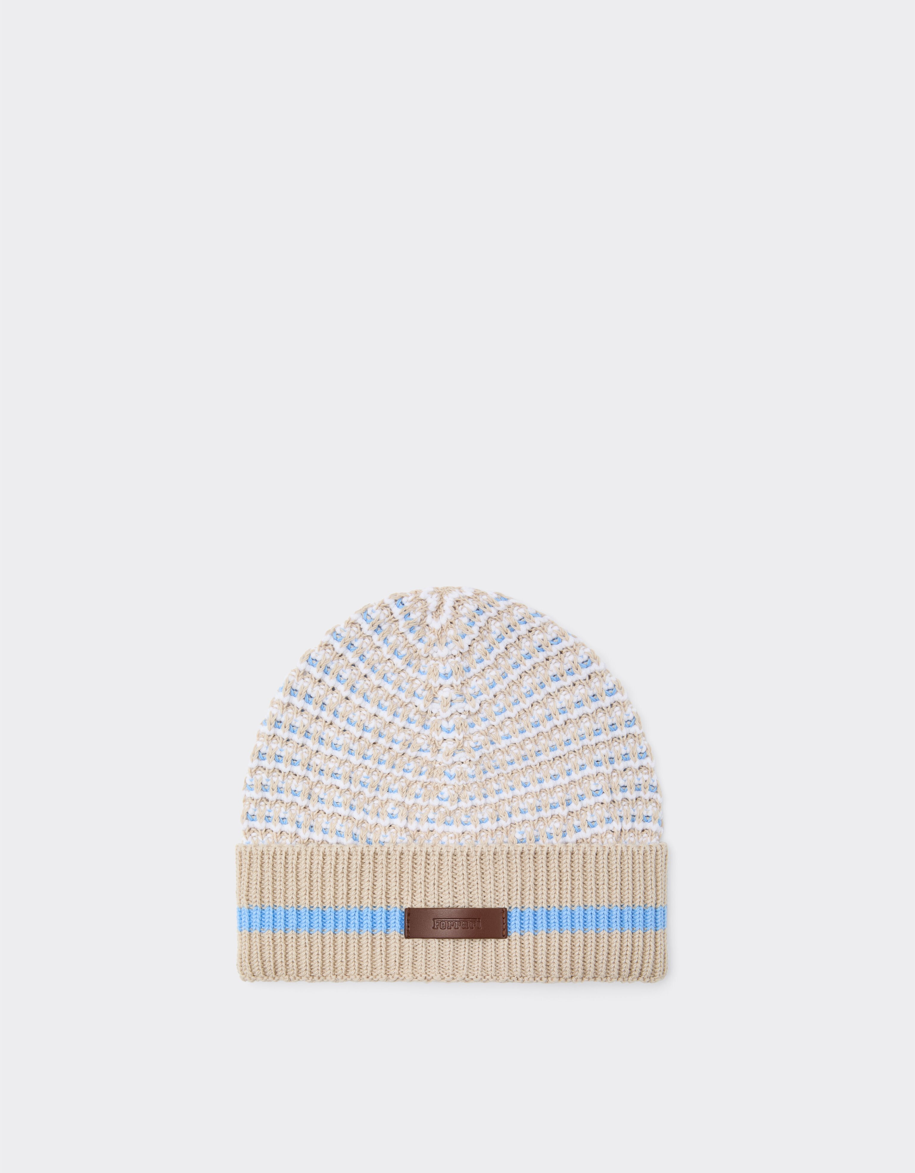 Ferrari Ferrari x Charles Leclerc 3D knit beanie Ecru 22256f