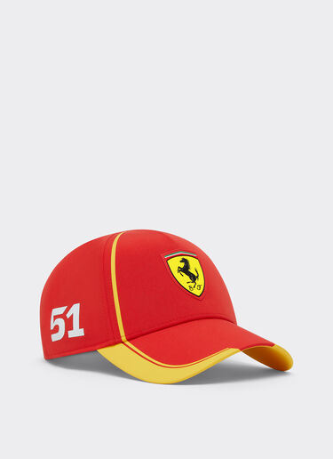 Ferrari Ferrari Hypercar 51 Replica 2026 Baseball Cap Rosso LA0GSf