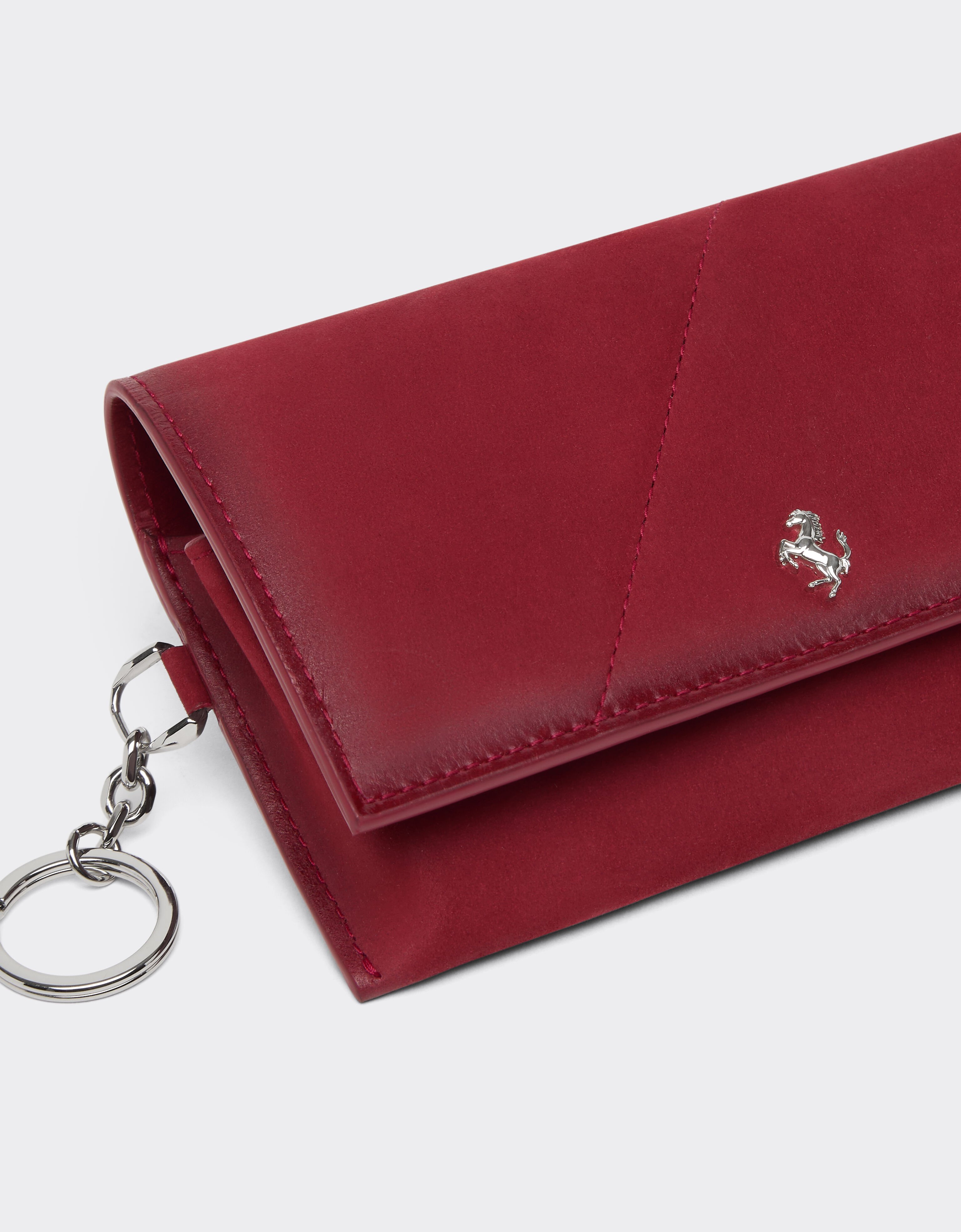 Ferrari Nubuck eyeglass case Maison Red 50523f