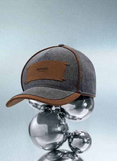 Ferrari Denim and Alcantara®baseball cap Granite Gray 50186f